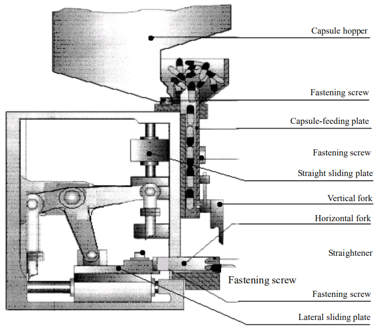 Capsule-feeding Mechanism Mecanismo de alimentación de la cápsula