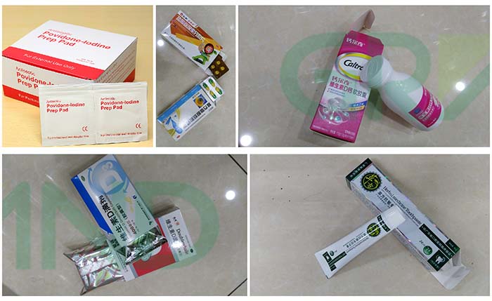 Muestra de máquina de cartones