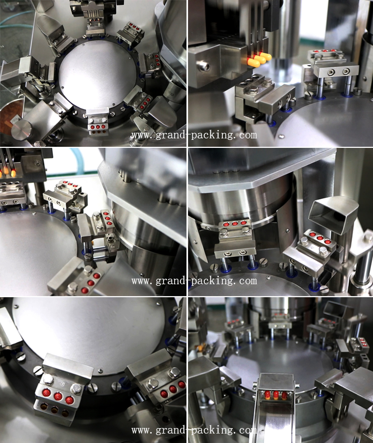 Detalles de la m&aacute;quina de llenado de c&aacute;psulas NJP200