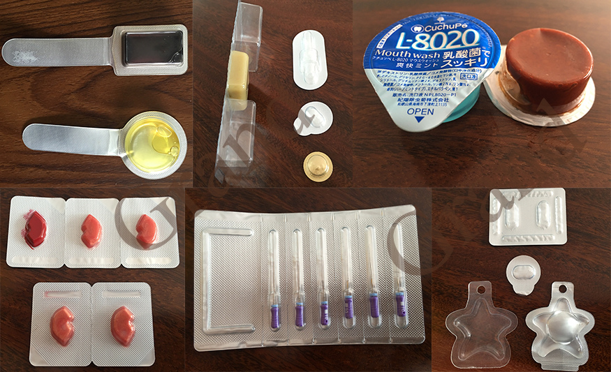 muestra de m&aacute;quina de embalaje de ampolla l&iacute;quida