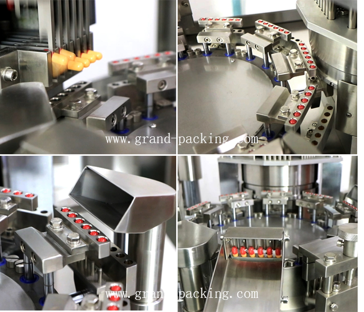 Detalles de la m&aacute;quina de llenado de c&aacute;psula