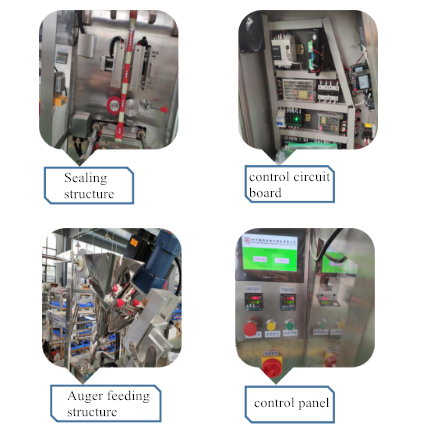 Piezas de la m&aacute;quina de embalaje de bolsillo en polvo