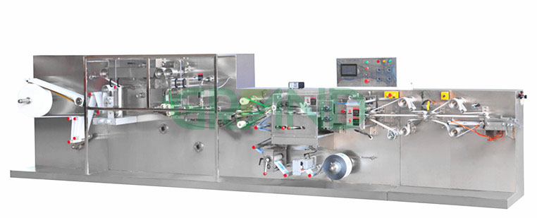 M&aacute;quina de embalaje de tejido h&uacute;medo autom&aacute;tico de una sola pieza