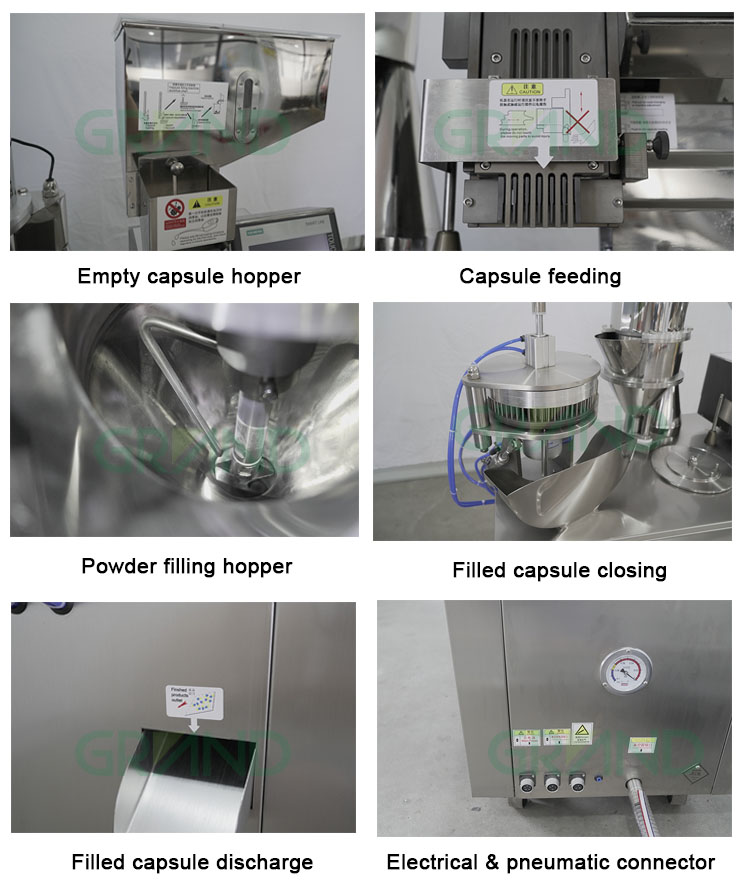 M&aacute;quina de llenado de c&aacute;psula semi autom&aacute;tica Estaci&oacute;n de trabajo principal02