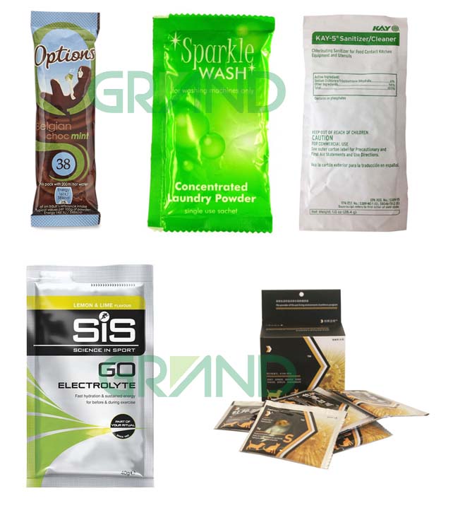 Muestra de m&aacute;quina de embalaje de bolsita en polvo