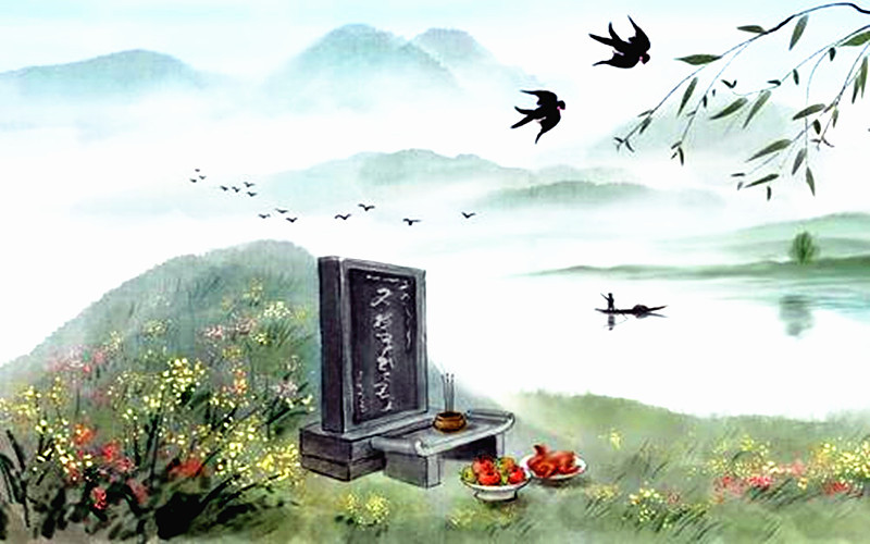 Kite Flying en el festival Qingming