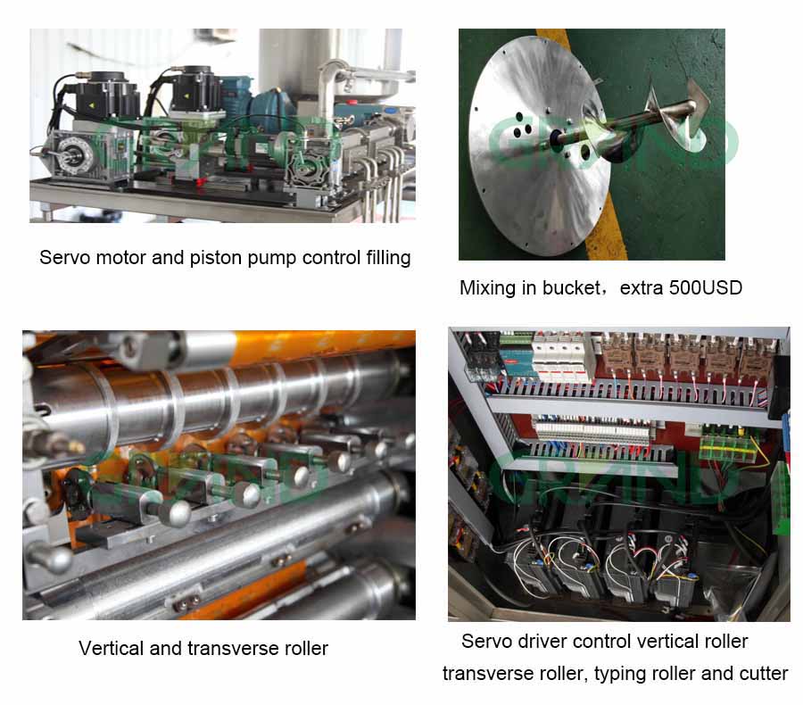 Pegar la m&aacute;quina de embalaje de las bolsitas