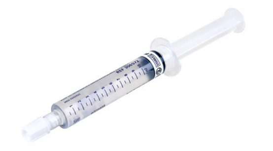 El consumo de la jeringa de repleto